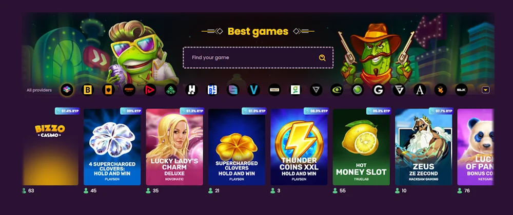 Bizzo Casino Games